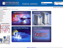 Tablet Screenshot of online.powervar.com